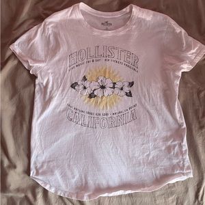 Hollister White Casual Tee Size: M